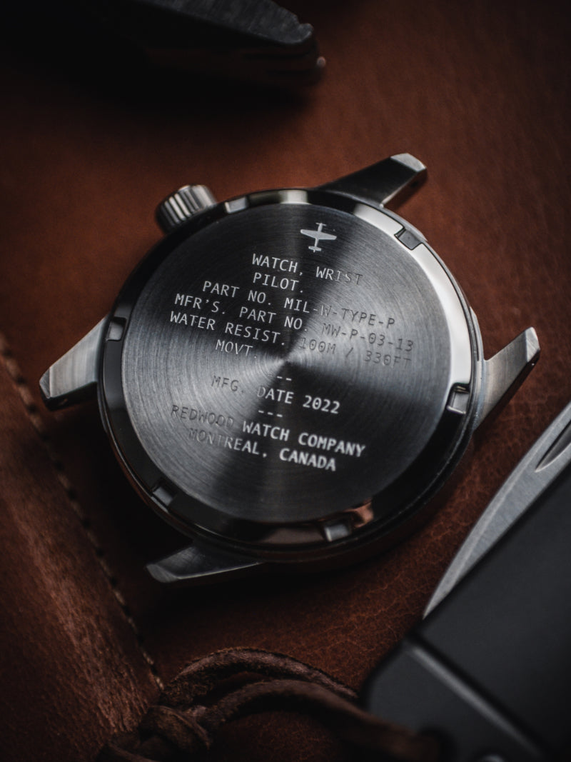 The Redwood Type B Pilot Watch – Redwood Watches