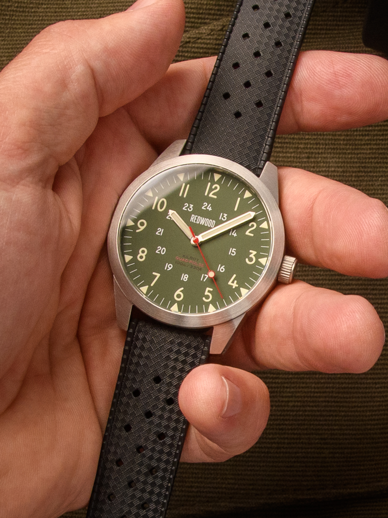 Kilroy - Olive Drab (Quad-Pulse) – Redwood Watches Kilroy - Olive Drab (Quad-Pulse) – Redwood Watches