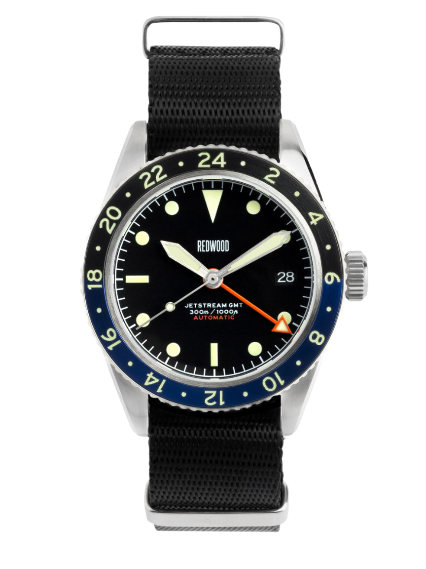 The Jetstream GMT Automatic Pilot Watch – Redwood Watches