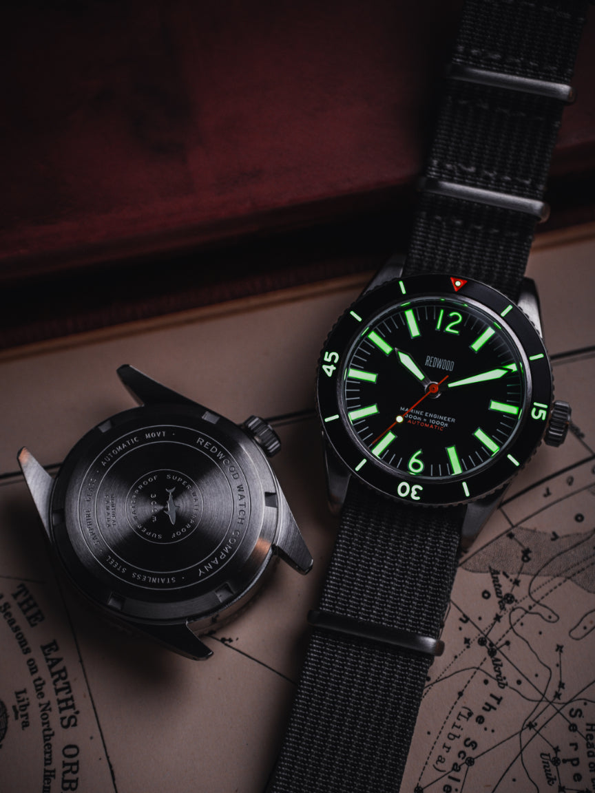 In-Depth: The Marine Engineer Automatic Diver's Watch – Redwood Watches