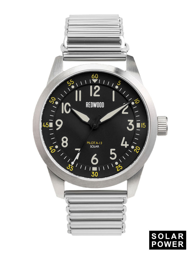 Pilot A-13 (Solar) – Redwood Watches