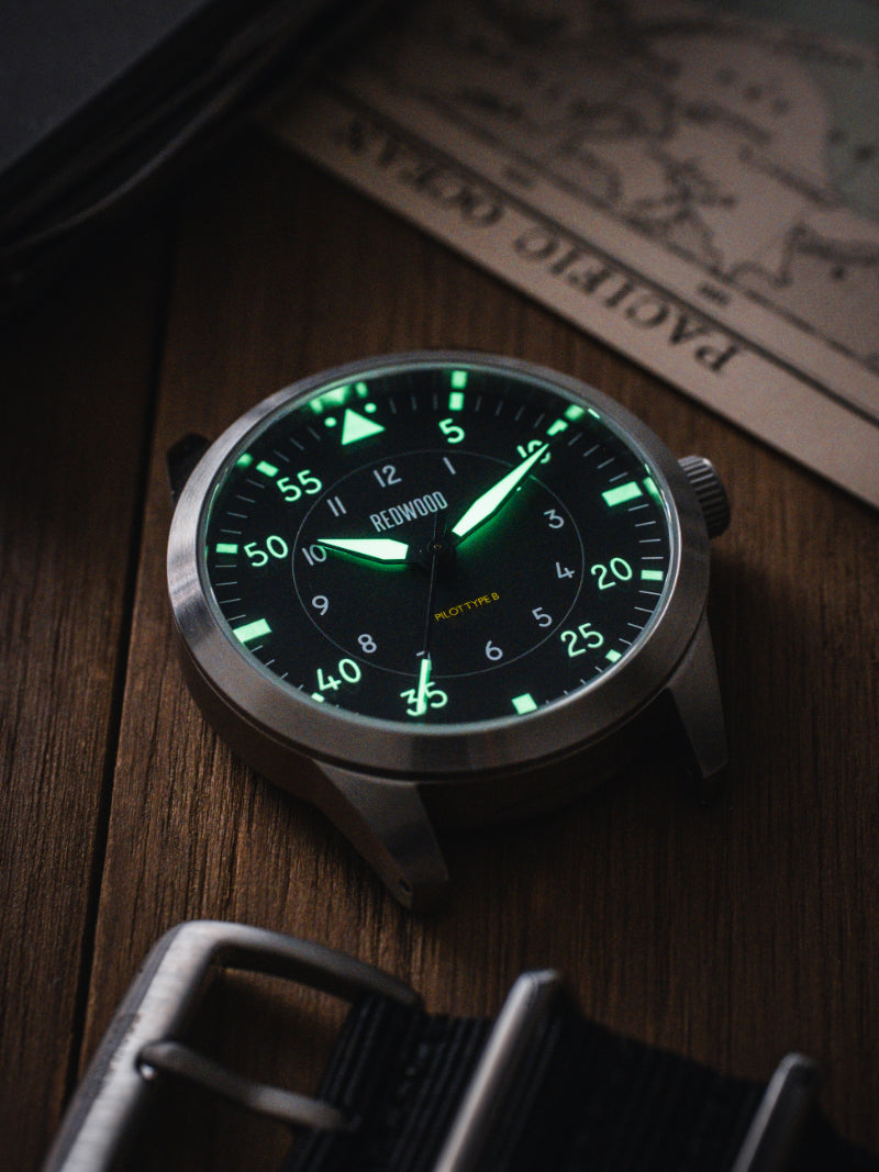 The Redwood Type B Pilot Watch – Redwood Watches
