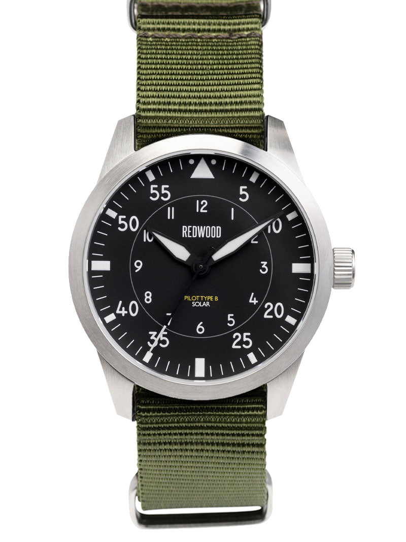 Pilot Watch Back The Redwood Type B Pilot Watch – Redwood Watches
