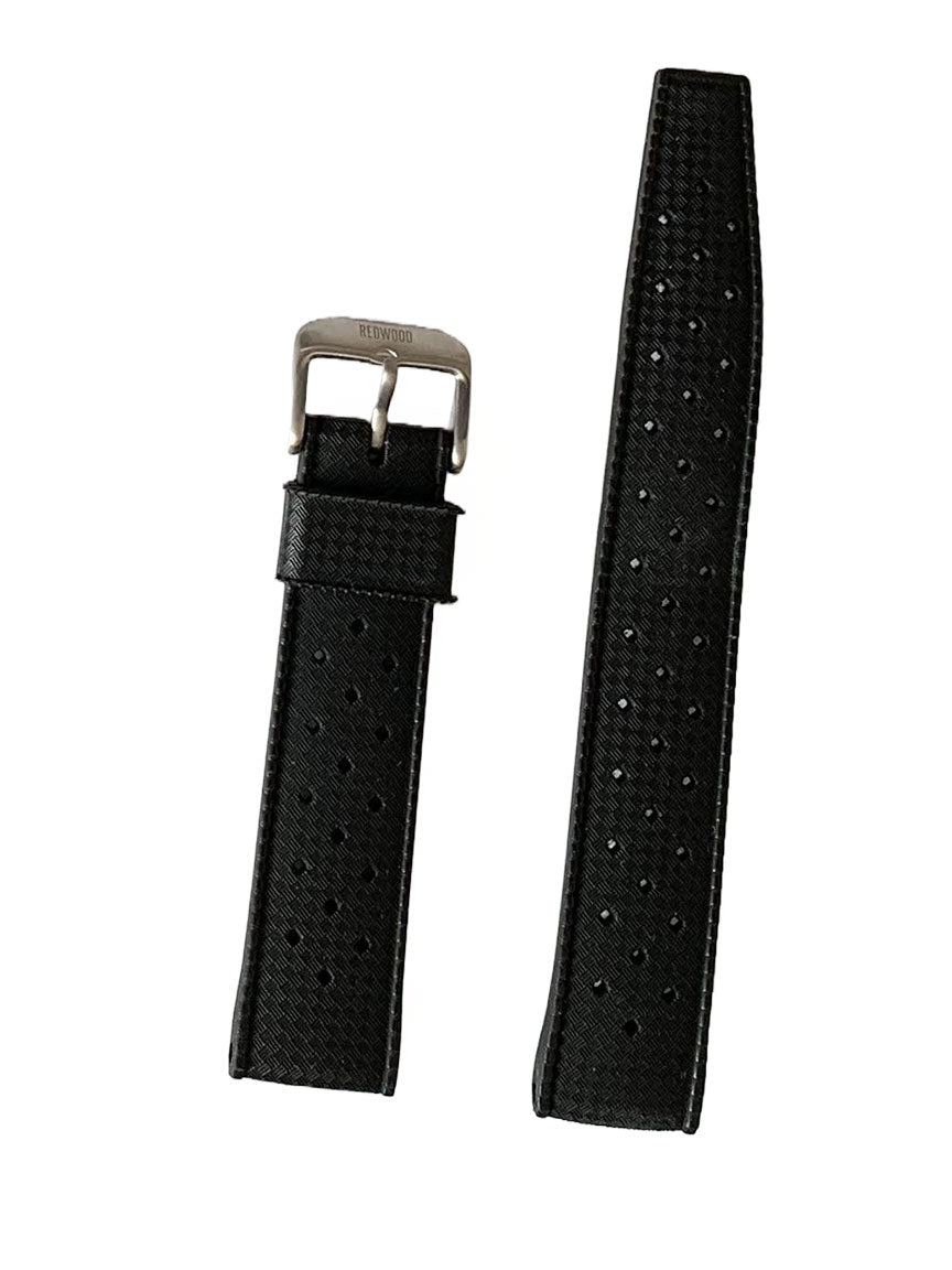 Black Tropic Rubber Strap – Redwood Watches